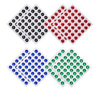JIHUOO 288 Pcs 8mm Rhinestone Stickers Adhesive Stick on Round Gems Face Jewel Stickers Crystal Diamond Stickers for Crafts