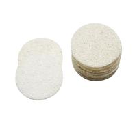 JIHUOO 30 Pcs Exfoliating Loofah Sponge Pads Natural Loofah Face Sponges Shower Scrubber Loofahs Facial Scrub Sponges Facial Cleansing Pads Body Bath Sponges for Men Women