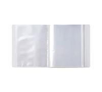 JIHUOO 40 Pockets A6 Plastic Photo Album Picture Storage Book Postcard Binder Book Art Presentation Folder with Frosted Cover