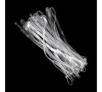 JIHUOO 50 Pcs Clear Large Rubber Bands Transparent UV Resistant Elastics TPU Elastic Bands Trash Can Bands File Folder Bands Rubberbands