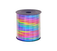 JIHUOO 500 Yards Shiny Curling Ribbon Iridescent Crimped Ribbon Metallic Balloon Ribbon String Gift Wrap Ribbon Curly Ribbon for Wedding Birthday Christmas Rainbow