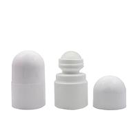 JIHUOO 6 Pcs 30ml Empty Plastic Roll On Bottles Roller Bottle Rollerball Bottles Reusable Leak Proof DIY Deodorant Containers