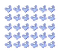 JIHUOO 60 Pcs AB Crystal Butterfly Beads Glass Pendants Beads Charms for DIY Project Earring Necklaces Bracelets Purple