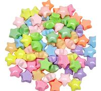 JIHUOO 60 Pcs Star Resin Flatbacks Cute Slime Charms Flatback Resin Charms Flat Back Cabochons Hair Bow Making Charms Scrapbooking Embellishments