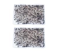 JIHUOO 600 Pcs 38 mm Glass Ball Head Pins Straight Sewing Pins Fabric Quilting Pins Long Marking Pins Corsage Stick Pins Dressmaker Sewing Tools for Crafts Sewing Project Black