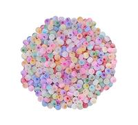 JIHUOO 900 Pcs 4mm Glass Seed Beads Colorful Pony Beads Bulk Mini Loose Spacer Beads Small Craft Beads for Bracelet Earring Jewelry Making Multicolor