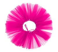 JIHUOO Hot Pink Tulle Tutu Skirt for Small Dogs, Puppy, Adjustable Strap, Summer, Solid, Holiday, 95 cm Total Length, 16 cm Skirt Length, Dry Clean Only