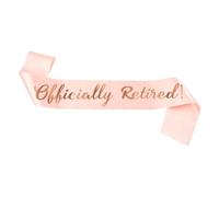 JIHUOO Officially Retired Sash Retirement Party Sash Elegant Retiree Sash The Legend Has Retired Sash Leaving Job Sash Goodbye Work Party Decorations for Women Men Champagne