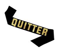 JIHUOO Quitter Retirement Party Sash Funny Retired Sash The Legend Has Retired Sash Officially Retired Celebration Sash Elegant Black and Gold Legendary Sash for Women Men
