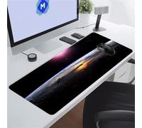Jiian Gaming Mouse Pad, Large Mouse Mat 1000x500x3 mm, Extended Big Desk Pad, with Anti-Slip Rubber Base and Stitched Edges Mousepad XXLfor Gamer, Office & Home (Space)