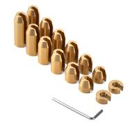 JiiinMiiin 14 Pack Brass Motorcycle Reusable Wheel Spoke Balance Weights Refill Kits Compatible with Super Motor, Dual Sport, Metric Cruisers, Vintage