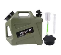 Jiimhte 12L Water Container with Tap, Portable PE Water Bucket with Tap, Replacement and Cleaning Brush, Easy Clean Drink Water Carrier Water Tank for RV, Van, Truck, Camping, School, Outdoor