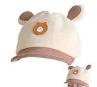 Jiimhte Baby Baseball Caps,Cute Cartoon Caps for Fall and Winter | Sun Protection Adjustable Headwear for 6-Month to 3-Year Boys Girls Sons Daughters Light Coffee