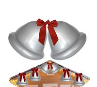 Jiimhte Inflatable Christmas Ball,Giant Jingle Bell Inflatable Ball - Festive Holiday Decor for Porch Lawn Living Room Yard Garden Patio