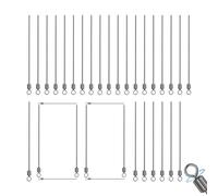 Jiimhte Lure Making Wire Loops,Stainless Steel Fishing Lure Wire - Fish Equipment for Bass Freshwater Outdoor Activities Camping Beach Shore