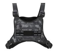 Jiimhte Running Chest Pack for Men,Workout Bag Vest Chest Pack - Waterproof Adjustable Pouch Phone Holder for Men Women Runners Backpacking Hiking Jogging Cycling Travel Outdoor Workout