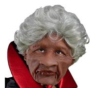 Jiimhte Scary Old Man Mask - Realistic Latex Face Masks With Human Wrinkles, Full Face Scary Halloween Headgear for Horror Cosplay