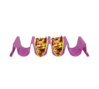 Jiimhte Taco Holder, Wave Taco Holder Stand, Taco Holder Stand Taco Rack Trays Taco Stand Holds Up To 3 Or 4 Tacos PlasticTaco Tray Holder For Home Mexican Restaurant Kitchen Cafe