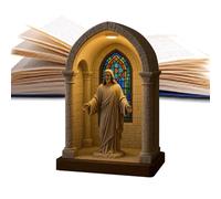 Jiimhte Virgin Mary Lamp | LED Statue Lamp | Table Night Light for Bedroom Dorm Library Study Reading Nook Coffee Bar Meditation Space Christmas Bookshelf Workplace