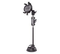 jiingekk 2 In 1 Car Phone Holder Dashboard Windshield Clip Mount With Silicone Pad Rotatable Aluminum For Mobile Devices Phone Car Mount