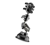 jiingekk 2 In 1 Car Phone Holder Dashboard Windshield Clip Mount With Silicone Pad Rotatable Aluminum For Mobile Devices Phone Car Mount