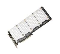 jiingekk 4 Port SFF8639 NVMe Solid Disk PCIe X16 Adapter Supports Motherboards PCIe Split Function For Advanced Users