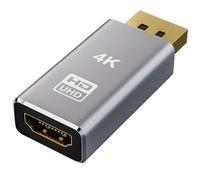 jiingekk 4K DisplayPort To HDTV Adapter DisplayPort PC To HDTV Monitors Converter Video HDTV 4K Male To Female For Desktop