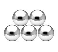 jiingekk 5 Pcs Stainless Steel Gazing Balls Polished Hollow Ball Reflective Garden Sphere Floating Pond Balls Stainless Steel Gazing