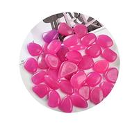 jiingekk 50/100Pcs Fishtank Decoration Fluorescent-Pebbles Aquarium-Decorative-Stones Fish Tanks Rock Underwater Landscape Stone Decoration Aquariums Aquariums