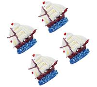 jiingekk Aquarium Landscape Ship Model Sail Boats Aquariums Decorations Art Terrarium Habitat Ornaments Beginner Friendly Aquarium Ornaments