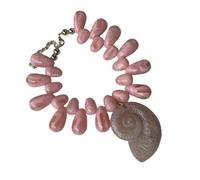 jiingekk Beach Themed Conch Jewelry Necklace Feature Adjustable Length Collarbone Chain For Vacation Outfits And Parties Sea Lovers Necklace