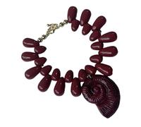 jiingekk Beach Themed Conch Jewelry Necklace Feature Adjustable Length Collarbone Chain For Vacation Outfits And Parties Sea Lovers Necklace