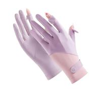 jiingekk Breathable Ice Silk Sports Gloves For Cycling/Driving Lightweight Nonslip Sun Conservation Bicycles Riding Nonslip Ice Silk Bicycles Riding Gloves