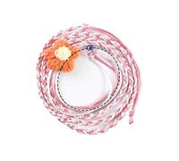 jiingekk Decorative Hamster Walking Rope Colorful Flower Design Small Animal Leash Harness With Adjustable Design Training Tool Nylon Hamster Leash