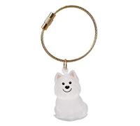 jiingekk Dog Hair Memorial Box Keychain With Clear Display Box Pet Hair Storage Case For Loss Remembrance Ashes Container