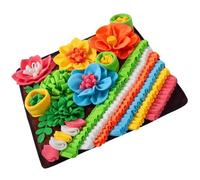 jiingekk Dog Snuffle Training Mat For Various Breeds Colorful Sniff Pad Natural Foraging Skills And Reduces Pet Boredom Enrichment Toy