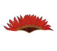 jiingekk Ethnic Indian Feather Headband Role Play Costume Accessorie Hairband Carnivals Celebration Headdress FatTuesday Headwear Halloween Party Supply