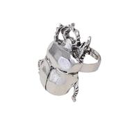 jiingekk Fashionable Nature Inspired Cicada Insected Jewelry Comfortable Fit Adjustable Rings Sturdy Alloy Unisex Gifts Ideas Natural Inspired Accessories