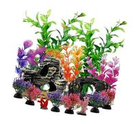jiingekk Fish Tanks Rockery Artificial Grass Simulation Landscape Grass Plant FishTank Landscaping Fish Tanks Plant Fish Tanks Accessories
