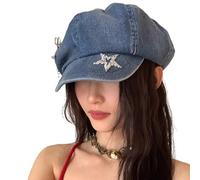 jiingekk Girls Hat InsStyle Octagonal for Spring Autumn Women Breathable Street Snap Newsboys Party