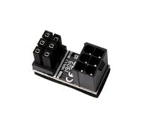 jiingekk GPU VGA PCIe 8Pin Power Adapter GPU PCIe 8Pin 180 Degree UTurn Power Adapter Board For Desktop Graphics Card Connector