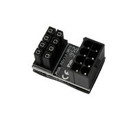 jiingekk GPU VGA PCIe 8Pin Power Adapter GPU PCIe 8Pin 180 Degree UTurn Power Adapter Board For Desktop Graphics Card Connector