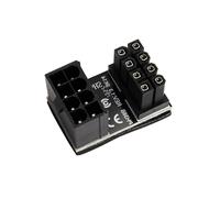 jiingekk GPU VGA PCIe 8Pin Power Adapter GPU PCIe 8Pin 180 Degree UTurn Power Adapter Board For Desktop Graphics Card Connector