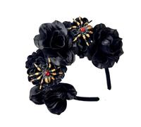 jiingekk Halloween Spiders Headbands Girl Headwear Spiders Flower Masquerades Halloween Bride Skull Party Gothic Rose And Hair Ornament