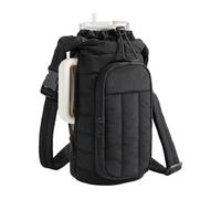 jiingekk Insulated Crossbody Water Bottle Bag, 1.5L Large Capacity Thermal Holder with Adjustable Strap for Hiking & Travel Water Bottle Carrier with Strap