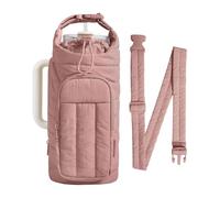 jiingekk Insulated Crossbody Water Bottle Bag, 1.5L Large Capacity Thermal Holder with Adjustable Strap for Hiking & Travel Water Bottle Carrier with Strap