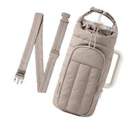 jiingekk Insulated Crossbody Water Bottle Bag, 1.5L Large Capacity Thermal Holder with Adjustable Strap for Hiking & Travel Water Bottle Carrier with Strap