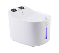 jiingekk Intelligent Circulating Water Dispenser 30 Day Battery Life Extreme Quiet Fan USB Powered for Home Animals Intelligent Pet Water Spring USB Rechargeable
