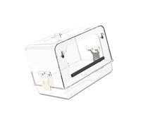jiingekk Parrot Bath Tub Shower Box With Feeding Tray & Drawer For Cockatiels Budgies Lovebirds Bathing Supply Safe Bird Bath Bowl For Cockatiels