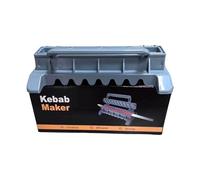 jiingekk Press Kebab Maker Large Manual Kebab Mold Grilling Tool Barbecue Meat Stick Device Folding Barbecue Skewer Maker Home Use Kitchen Accessories